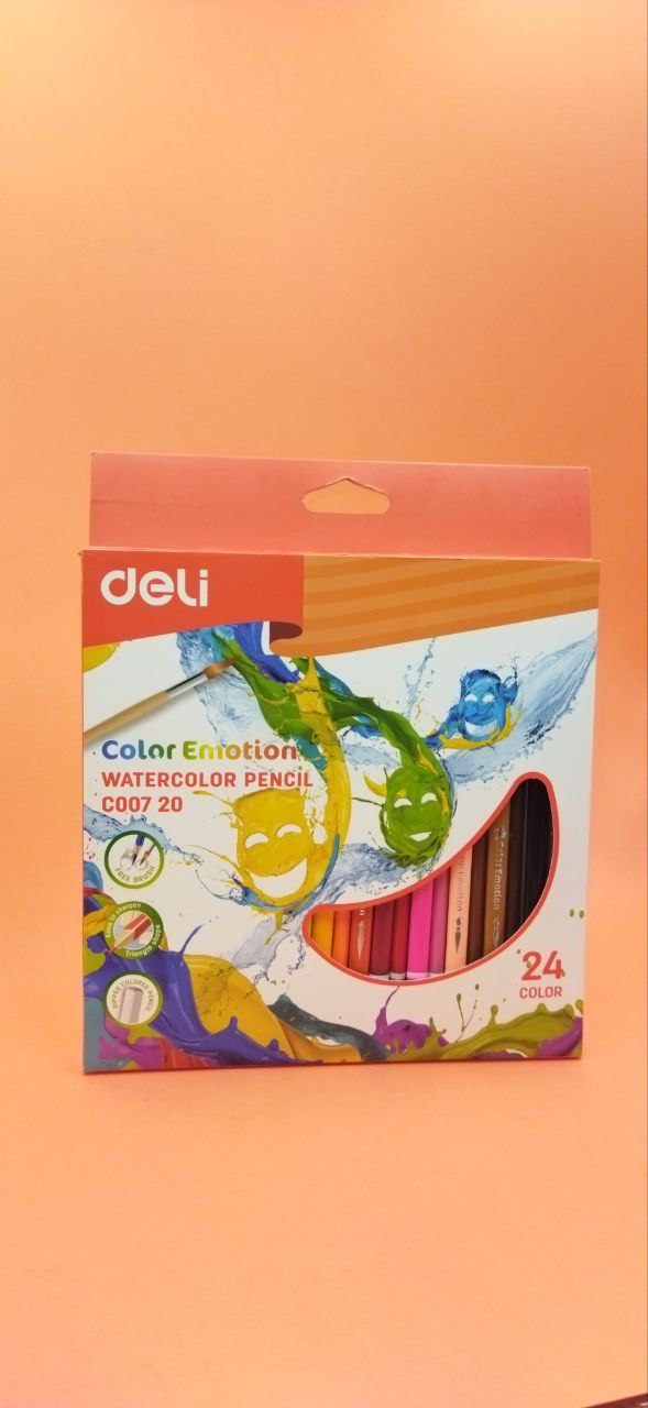 Wtaer Color Pencil DELI 24 + BRUSH